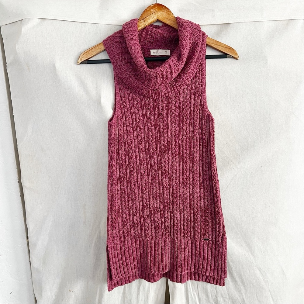Hollister Sleeveless Cowl Neck Knit Sweater Tank XS